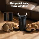 Futterautomat Katze 2 Näpfe mit APP: 5L Automatischer Futterspender mit 2.4G WiFi Timer für Trockenfutter - AONBOY Doppelnapf Design für Mehrkatzenhaushalte & Hunde - Schwarz - 8