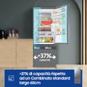 Samsung Frigorifero Combinato F1rst 75 AI RB53DG706BS9/EF, Wifi, Largo 75cm, Twin Cooling Plus, Metal Back, Total No Frost, 538 L, LxAxP: 75,6 x 203 x 71,1 cm, Metal Inox - 3