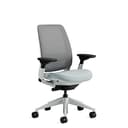 Steelcase Series 2, Silla de Oficina Ergonómica con Sujeción Lumbar y Brazos 4D Regulables, Respaldo de Malla Nube Tormenta, Fabricado en Europa - 1