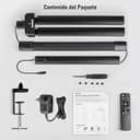 Jeebel Lámpara de Escritorio Pinza LED 24W 80cm Lampara de Doble Cabezal con Pinza 9.5cm, Mando Distancia, Giratorio 360°, 1800LM Luz Ordenador para Pintar, 10 Temperatura Color 10 Niveles Brillo - 9