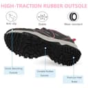 riemot Scarpe da Trekking Donna Impermeabili Leggere Traspiranti con Suola Antiscivolo per Escursionismo Montagna, Camminate Outdoor e attività Sportive, Grigio, EU 42 - 5