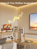 Govee Glide Hexa Panels, Smart Hexagon LED Wall Lights Wi-Fi RGBIC, 6 Music Sync Modes, 40 Scene Modes, Work with Alexa & Google Assistant for Living Room, 10 Packs - 9