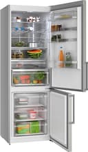 Bosch XXL Kühl-Gefrier-Kombination Serie 6, 203 x 70 cm, 311 L Kühlen und 129 L Gefrieren, NoFrost, VitaFresh XXL, Flex Interior, Ausklappbare Ablagenebene, Perfect Fit, Gebürsteter Stahl, KGN49AIBT - 6