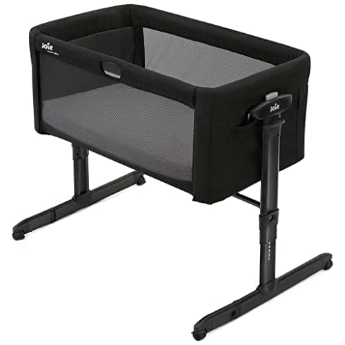 Joie roomie™ glide culla fianco letto, lato apribile, movimento oscillante, inclinazione rilassante, altezza regolabile, borsa da viaggio – dalla nascita a 6 mesi (0–9 kg), shale