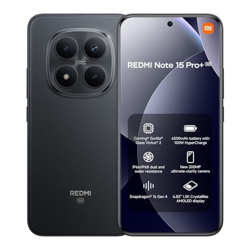 Redmi Note 15 Pro+ 5G 8+256 Black (No power adapter included)