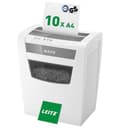 Leitz IQ Aktenvernichter Home Office, 12-10 Blatt (70-80 g/m²), TÜV+GS zertifiziert, Partikelschnitt, Sicherheitsstufe P4, Die Nummer 1 am Markt, 23L Behälter, Schredder für Büro, Weiß, 80090000 - 1