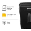 Fellowes Powershred FS-8C 8 Sheet Cross Cut Personal Shredder for Home and Office Use - 15 Litre Bin - Security Level P4-Amazon Exclusive, Black - 2