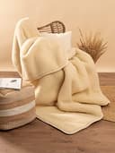 Best Wool Coperta Lana Merinos 180x200 cm - coperta Morbida in 100% lana di Pecora Merino - Coperta Grande e Soffice - Peso 1000 g/m2 - Materiale Traspirante - 5