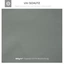 Outsunny Ersatzdach für Pavillon 3 x 4 m wasserabweisend Pavillondach mit Doppeldach Ersatzbezug für Gartenpavillon Ersatzteile aus Polyestet-Stoff Dunkelgrau - 4