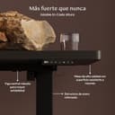 FLEXISPOT Escritorio Elevable Eléctrico Mesa Escritorio con Tablero160x60cm, Standing Desk, Mesa Elevable con 2 Ganchos, Portavasos y Organizador de Cables, 4 Botones de Memoria, para Oficina & Hogar - 5