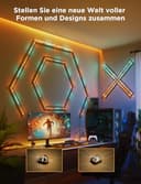 Govee LED Gaming Glide Wall Light, RGBIC Wandleuchte mit DIY Cyberpunk-Stil Formen und Farben, 60+ Szeneneffekte, Smart Light Kompatibel mit Matter und Alexa, Gaming Licht Deko, 3pcs und 1 Ecke - 4