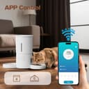 Comedero Gato Automático Doble & App: Dispensador Automático de 5L con WiFi 2.4G y Temporizador para Comida Seca - Diseño de Comedero Doble AONBOY para Múltiples Gatos y Perros - Blanco - 2