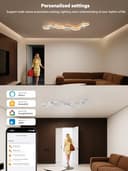 BAYHT Ceiling Light with Remote Control, Living Room Lamp with Matter Compatible with HomeKit, Alexa, Google and IFTTT, 62W Modern LED Ceiling Lights for Bedroom Living Room - 4