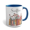 Swiftea Tasse Kaffeetasse mit Spruch Tasse Bücherregal Album Design Tasse Musik Fan Swiftea Geschenk Personalisiert mit Namen Best of Album Geschenkidee Geschenk für Tochter Freundin - 1