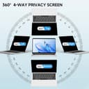 LUSA DESIGN Schermo privacy a 360° per Microsoft Surface Laptop 7 da 15 pollici (modello: 2037 2108), filtro privacy per computer portatile di superficie, protezione per la privacy, anti sbirciamento - 3