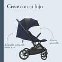 Inglesina Zenit 2 Cochecito, Polar Blue, Compacto y Ligero, Hasta 22 kg, Respaldo Reclinado 170°, Ruedas con Suspensión, Asiento Amplio, Exclusiva Amazon - 5