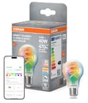 OSRAM Lampadina LED SMART+, a forma di lampadina A40 RGBW E27, filamento, Matter-ready, controllabile tramite app, multicolore, connessione WiFi, 2700–6500 K - 1