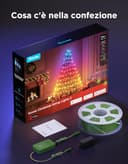 Govee Luci Albero di Natale 30M, Decorazioni di Halloween e Natale per Esterni e Interni, 300 LEDs RGBWIC con Shape Mapping e AIGC, 130+ Modalità di Scena, IP67, Compatibili con Matter, Cavi Verdi - 8