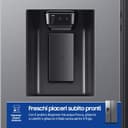 Samsung Frigorifero Side by Side AI RS80F66KCT/EF con Dispenser Acqua/Ghiaccio, Wifi con AI Energy Mode, Total No Frost, SpaceMax, 634 L, LxAxP: 91,2 x 178,4 x 72,6 cm, Inox - 9