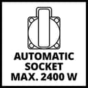 Einhell Aspirador 550 W, Enchufe Automático 2500 W, Manguera de aspiración de 250 cm y diámetro 100 mm, 2 adaptadores de aspiración 36 mm, Liberación Rápida para Bolsa de 65 L, Color Rojo/Negro - 9