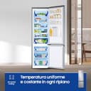 Samsung EcoFlex AI Frigorifero Combinato RB38C600DSA/EF, Wifi, All-Around Cooling, Space Max, Total No Frost, 390 L, LxAxP: 59,5 x 203 x 65,8 cm, Silver Inox - 5