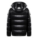 Generisch Glänzend Winterjacke Damen Warm Outdoor Daunenjacken Wandern Casual Jacke Laufen mit Kapuze Reißverschluss Einfarbig Outfit Leichte Winterkapuzenjacke Herren Unisex Puffermantel,schwarz,M - 6