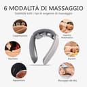 Massaggiatore Cervicale Collo, Massaggiatore Elettrico Per Collo, Fisioterapia Elettromagnetica Profonda, Allevia il Dolore, 4 Modalità e 15 Livelli, Adatto a tutti i luoghi - 4