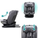 BABYAUTO – Silla de coche CARIO iFix 40-150 cm i-Size – Isofix + Top Tether – Giro 360° – A contramarcha hasta 105 cm – 4 posiciones de reclinado – Reposacabezas ajustable en altura - 4