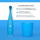 FOREO ISSA Baby Soft Sonic Toothbrush for 0-4 Years, Bubble Blue - 2
