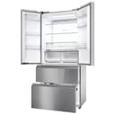 Haier FD 83 Series 7 HFR7819ENGC - Frigorifero porta francese, 504 l, cassetti Direct Access, AirFlow, WIFI, motore inverter, Humidity Zone, Total No Frost, larghezza 83 cm, Daylight, Glass Inox Look - 3
