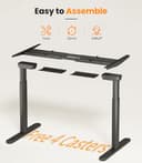 MAIDeSITe EL2 Pro Art Scrivania Regolabile in Altezza Elettrica, Design Gambe Ovali con 2 Motore, Capacità di Carico 160kg con 4 Memorie di Controllo e Funzione di Protezione da Collisione - 9