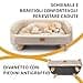 Ferplast Cuccia Cani e Gatti in Legno Certificato FSC® con Cuscino Morbido, Stile, Comfort e Durevolezza, 62 x 45 x h 26 cm. - 6