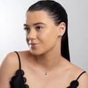 HENRYKA 925 Sterling Silver & Turquoise Round Charm Necklace | Minimal Pendant | Bridesmaid Jewellery | Hypoallergenic Women's Jewellery with Gift Box - 3