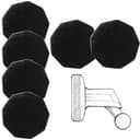 VZU 6 adesivi per cruscotto in metallo per Garmin Dashcam, per Garmin Dash Cam 45/46/47/55/56/57/65W/66W/67W/Tandem/Speak, con forte magneticità, montaggio adesivo, 2,3 x 2,3 cm - 1