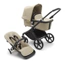 Bugaboo Fox Cub All-Terrain Stroller, Lightweight and Strong Pram and Baby Pushchair, Durable Design and Extra-Large Sun Canopy, One-Piece Self-Standing Fold, Desert Beige - 1