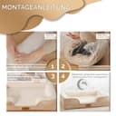 VEEL PET Premium Hundekorb orthopädisch groß – Anatomisches Winter Hundebett mit Zertifiziertem Memory Foam – Abnehmbarer & Waschbarer Bezug, Wasserdicht, Bequemes Hundesofa für große Hunde XL - 8