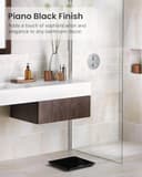 RENPHO Personenwaage, Körperwaage mit Hochpräzisions-Sensoren, Personen Digitalwaage mit Step-On-Technik, Gewichtswaage aus Sicherheitsglas, 10.2" x 10.2", Schwarz-BK - 6