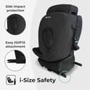 My Babiie MBCS200 360° Spin R129 Baby Car Seat – Top Tether, ISOFIX, Birth to 12yrs (40-150cm), i-Size, ERF, Group 0+/1/2/3, Rotating 360 Swivel - Black Leo - 7