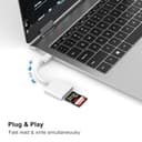 [Apple MFi Certified] USB C SD Card Reader for iPhone 17 16, USB Type C to SD Card Adapter Trail Game Camera Viewer Memory Card Reader for iPhone 17/17 Pro/17 Pro Max/Air/16/16 Pro Max/15/15 Pro Max - 6