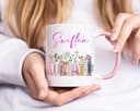 Swiftea Tasse | Geschenke für sie | Tasse Bücherregal Album Design | geburtstagsgeschenk für frauen | tassen | tasse mit namen | tasse bedrucken | geschenke für frauen, Weiß/Rot - 6