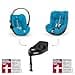 CYBEX Cloud G i-Size e CYBEX Sirona G i-Size inclusivo CYBEX Base ISOFIX, Base G, Beach Blue Plus - 2