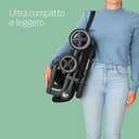 Maxi-Cosi Lara2 Passeggino Leggero per Bambini 0 - 4 anni, 0 - 22 kg, Passeggino da Viaggio Pieghevole Chiusura Compatta, Reclinabile 3 Posizioni, Tessuti Traspiranti, 2 Cestelli, Essential Black - 2