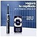 Oral-B iO 7 Pack Doble, Cepillos de Dientes Eléctricos, Pack de 2 Cepillos, Mangos con Bluetooth y Tecnología Magnética, 3 Cabezales y 1 Funda de Viaje, Regalos Originales - Blanco y Negro - 4