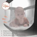 lionelo Aurora 3in1 Culla Co-sleeping e Lettino da viaggio per neonato bambini fino 9kg Regolabile in altezza e Inclinazione Parete aperta rete traspirata Materasso innovativo Zanzariera - 4