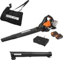 WORX - Aspirapolvere / Soffiatore Brushless senza fili 40V - 4Ah - WG583E (335km/h, 575 m³/h, 35 litri, 2 velocità, fornito con batterie e caricatore), arancione - 1
