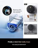 ECOVACS DEEBOT X8 PRO OMNI Robot Vacuum Cleaner with Mop, Self-Empty, 75°C Hot Water Mop Washing & 63°C Hot Air Drying, 18000Pa, AIVI 3D 3.0 AI, YIKO-GPT, for Pet Hair - 5