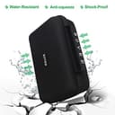 BOVKE GPS Tasche für 6-7 Zoll TomTom Pkw-Navi GO Classic 2nd/GO Expert Plus/GO Navigator/GO Classic Lite/GO Professional 2. Generation/GO Advanced, Garmin DriveSmart 76/66, Camper 795, Schwarz+Schwarz - 6