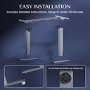 FLEXISPOT EC4 Scrivania Regolabile in Altezza con 2 Motori Potenti, Telaio a 3 Livelli, Scrivania Standing Desk Elettrica con Tastiera Intelligente, Capacità di Carico 120 kg. - 9