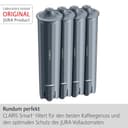JURA CLARIS Smart+ 25066 - Cartucho de filtro con reconocimiento automático de filtro (certificado TÜV, 4 unidades) - 2