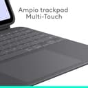 Logitech Combo Touch per iPad Pro da 13 pollici (M4)(2024) Custodia con tastiera - Tastiera staccabile retroilluminata con supporto, digitazione comoda, modalità multiuso, Layout ITA QWERTY - Grafite - 4